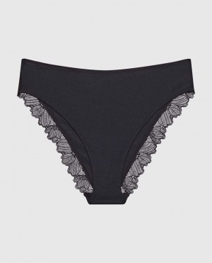 Women's La Senza Bikini Panty Underwear Black | kntjEL50