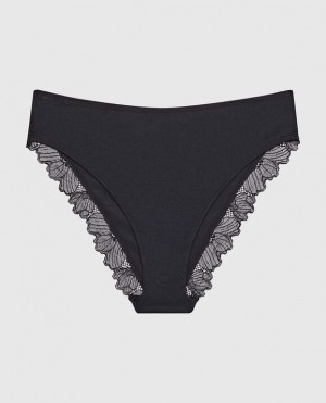 Women's La Senza Bikini Panty Underwear Black | PdDTKg3f