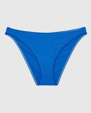 Women's La Senza Bikini Panty Underwear Deep Blue | 97q95r97