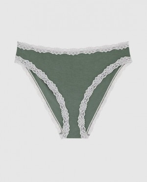 Women's La Senza Bikini Panty Underwear Dark Forest | bZR5cpo0
