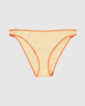 Women's La Senza Bikini Panty Underwear Light Yellow | 6D7WWwEQ