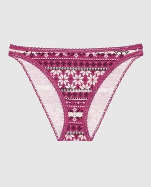 Women's La Senza Bikini Panty Underwear Pink | 7ogaPDeb
