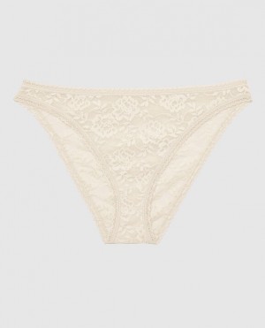 Women's La Senza Bikini Panty Underwear Pearl | Rne9MtmP