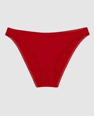 Women's La Senza Bikini Panty Underwear Red | 5Gp32zVw