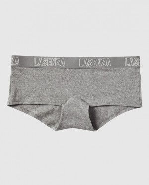 Women's La Senza Boyshort Panty Underwear Grey | jEWUpUfG