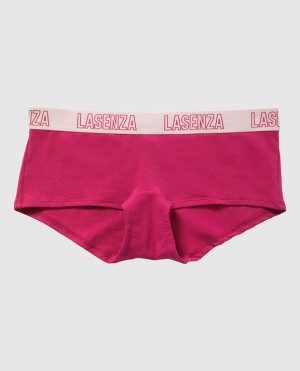 Women's La Senza Boyshort Panty Underwear Fuchsia | ABeaBZeI