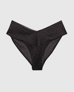 Women's La Senza Cheeky Panty Underwear Black | UTLMjaVg