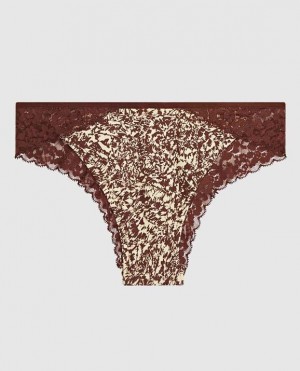 Women's La Senza Cheeky Panty Underwear Brown | hF42HxTD