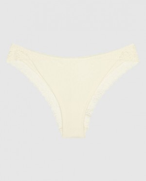 Women's La Senza Cheeky Panty Underwear Cream | 4VlZnxHi