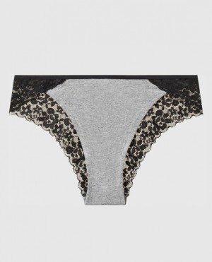 Women's La Senza Cheeky Panty Underwear Grey | QC5OmXBg