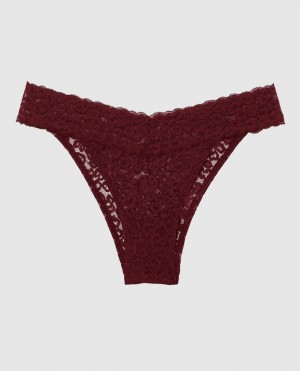 Women's La Senza Cheeky Panty Underwear Red Burgundy | vzx38oSm