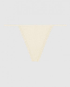 Women's La Senza G-String Panty Underwear Pearl | rsCYhcEw