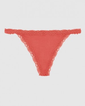 Women's La Senza G-String Panty Underwear Astro Dust | C4L1DLFE