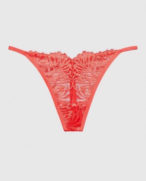 Women's La Senza G-String Panty Underwear Red | bHb32JVM