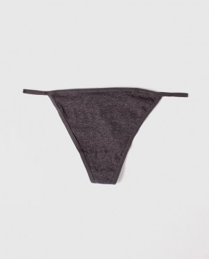 Women's La Senza G-String Panty Underwear Grey | NRlDF0L5