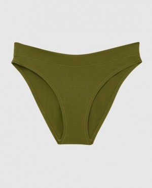 Women's La Senza High Leg Bikini Panty Underwear Avocado | 9f3tPqE6