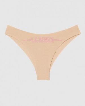 Women's La Senza High Leg Cheeky Panty Underwear Pink | x5qMCshj