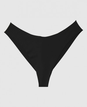 Women's La Senza High Leg Cheeky Panty Underwear Black | TPCcFlM2