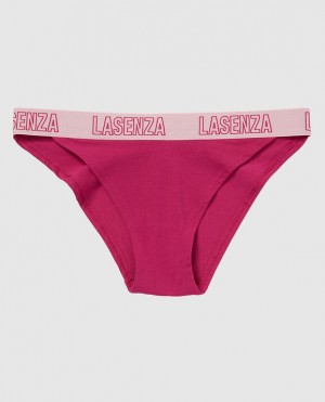 Women's La Senza High Leg Cheeky Panty Underwear Fuchsia | GmePuLZx