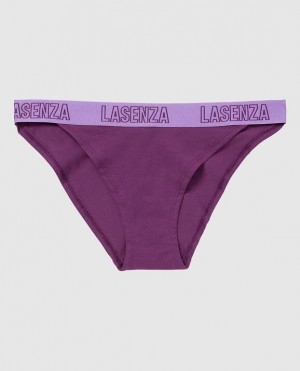 Women's La Senza High Leg Cheeky Panty Underwear Purple | 4bEu8zq0