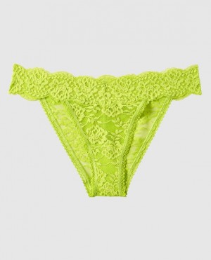 Women's La Senza High Leg Cheeky Panty Underwear Limelight | bUJWKsqd