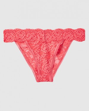 Women's La Senza High Leg Cheeky Panty Underwear Coral | 5OIDsnly