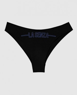 Women's La Senza High Leg Cheeky Panty Underwear Blue | j30FURAM