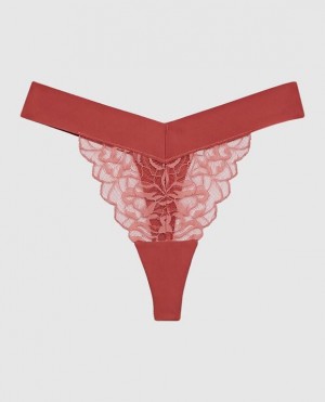 Women's La Senza High Leg Thong Panty Underwear Astro Dust | wJs5JdAI