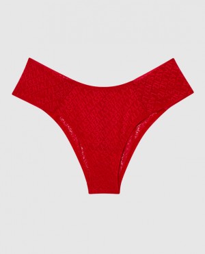 Women's La Senza High Waist Cheeky Panty Underwear Red | bpfZIBpc