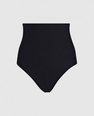 Women's La Senza High Waist Smoothing Brief Underwear Black | 2P33SevZ