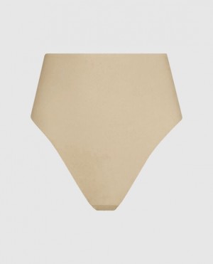 Women's La Senza High Waist Smoothing Thong Underwear Rosetan | dqqZp8Or