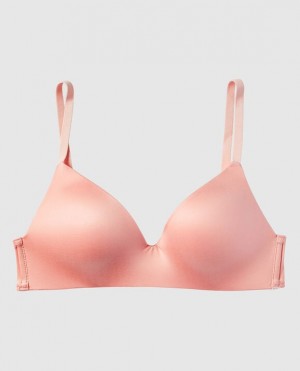 Women's La Senza Light Push Up Wireless Bras Pink | uw0075aI