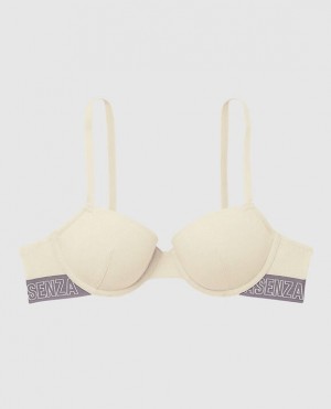 Women's La Senza Lightly Lined Demi Bras Pearl | 24VZ6lf1