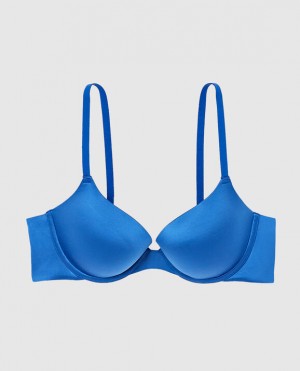 Women's La Senza Lightly Lined Demi Bras Deep Blue | m3M2lgY4