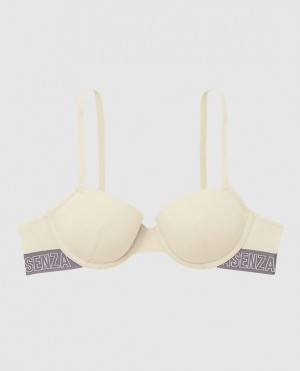 Women's La Senza Lightly Lined Demi Bras Pearl | bf093e9g