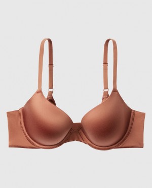 Women's La Senza Lightly Lined Demi Bras Caramel Kiss | sIGn0gjX