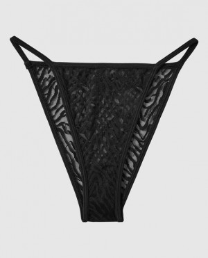 Women's La Senza Mini Cheeky Panty Underwear Black | UOK7OdwR
