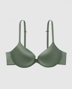 Women's La Senza Push Up Bras Dark Forest | u5FNAOFJ