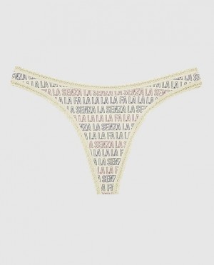 Women's La Senza Thong Panty Underwear Festive LaSenza | 4zxP1BE2