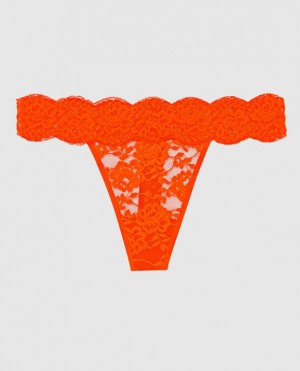 Women's La Senza Thong Panty Underwear Hot Glow | z17k4gfp