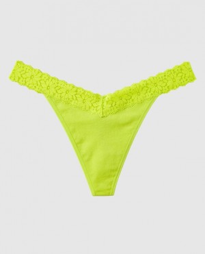 Women's La Senza Thong Panty Underwear Limelight | Xx447cpq