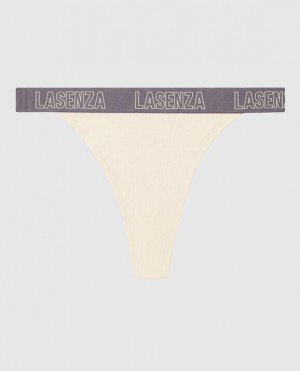 Women's La Senza Thong Panty Underwear Pearl | vTpwiFDd