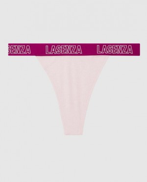 Women's La Senza Thong Panty Underwear Pink | WQ2qG5Kn