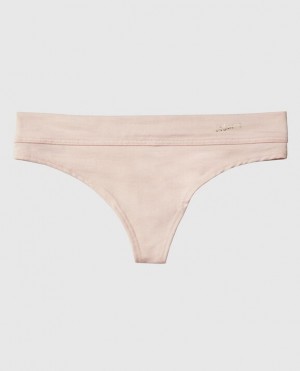 Women's La Senza Thong Panty Underwear Pink | nRdoRzyd