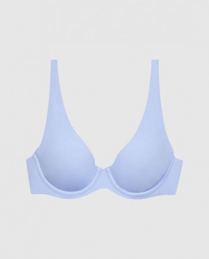 Women's La Senza Unlined Microfiber Bras Blue | ekUJX0Qz