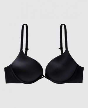 Women's La Senza Up 2 Cup Push Up Bras Black | x5vNZfa9