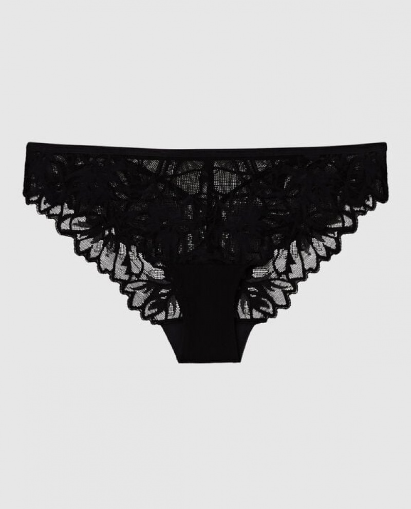 Women\'s La Senza Bikini Panty Underwear Black | ziPvXKet