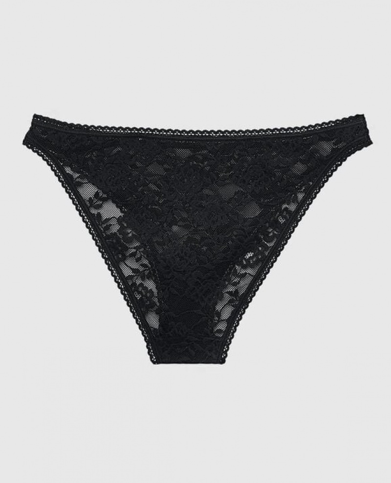 Women's La Senza Bikini Panty Underwear Black | 9EjfNjwY