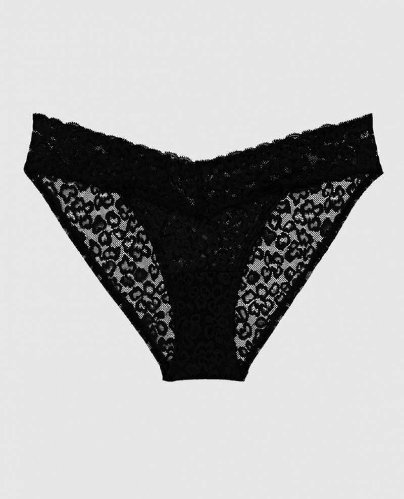 Women\'s La Senza Bikini Panty Underwear Black | s1cTMlnh