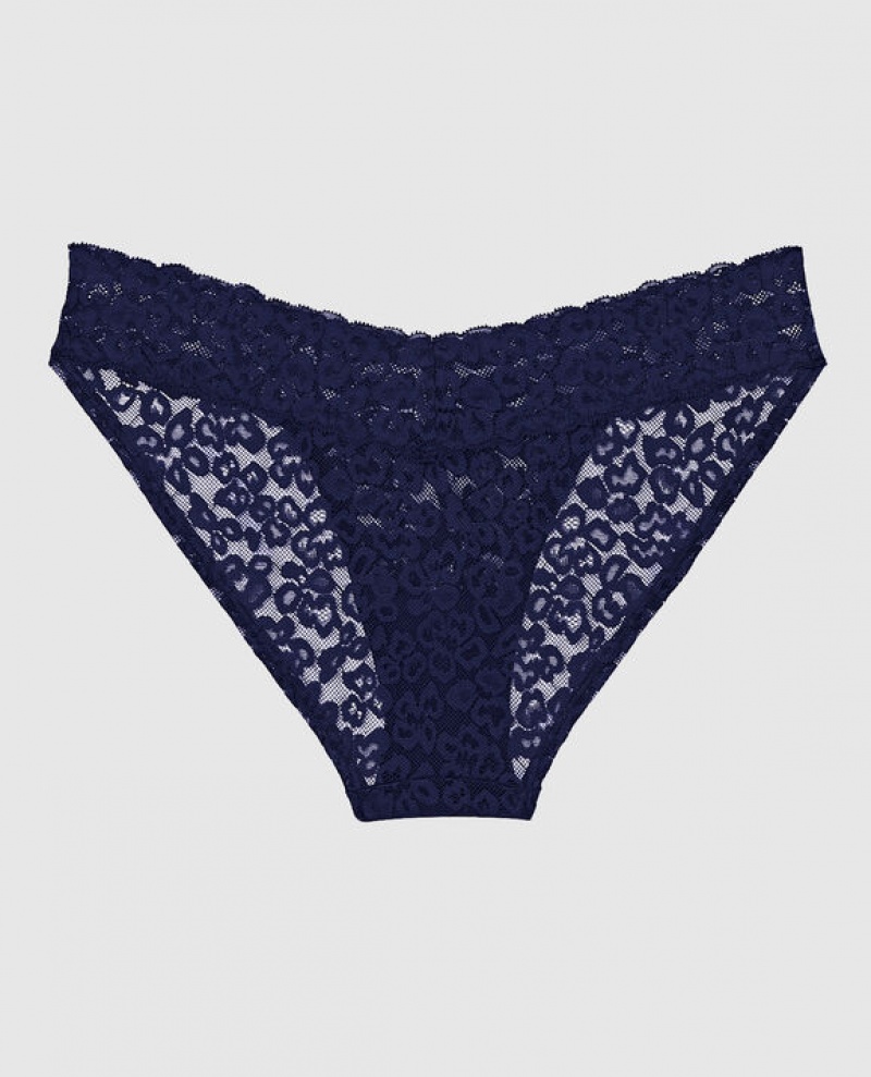 Women's La Senza Bikini Panty Underwear Ocean Cavern | ab7mhsPF